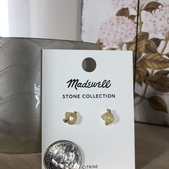 Madewell Stone Collection Citrine Stud Earrings - Picture 3 of 8